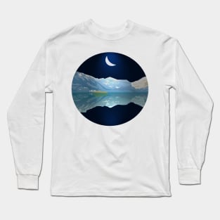 Mountain in Lovely night Long Sleeve T-Shirt